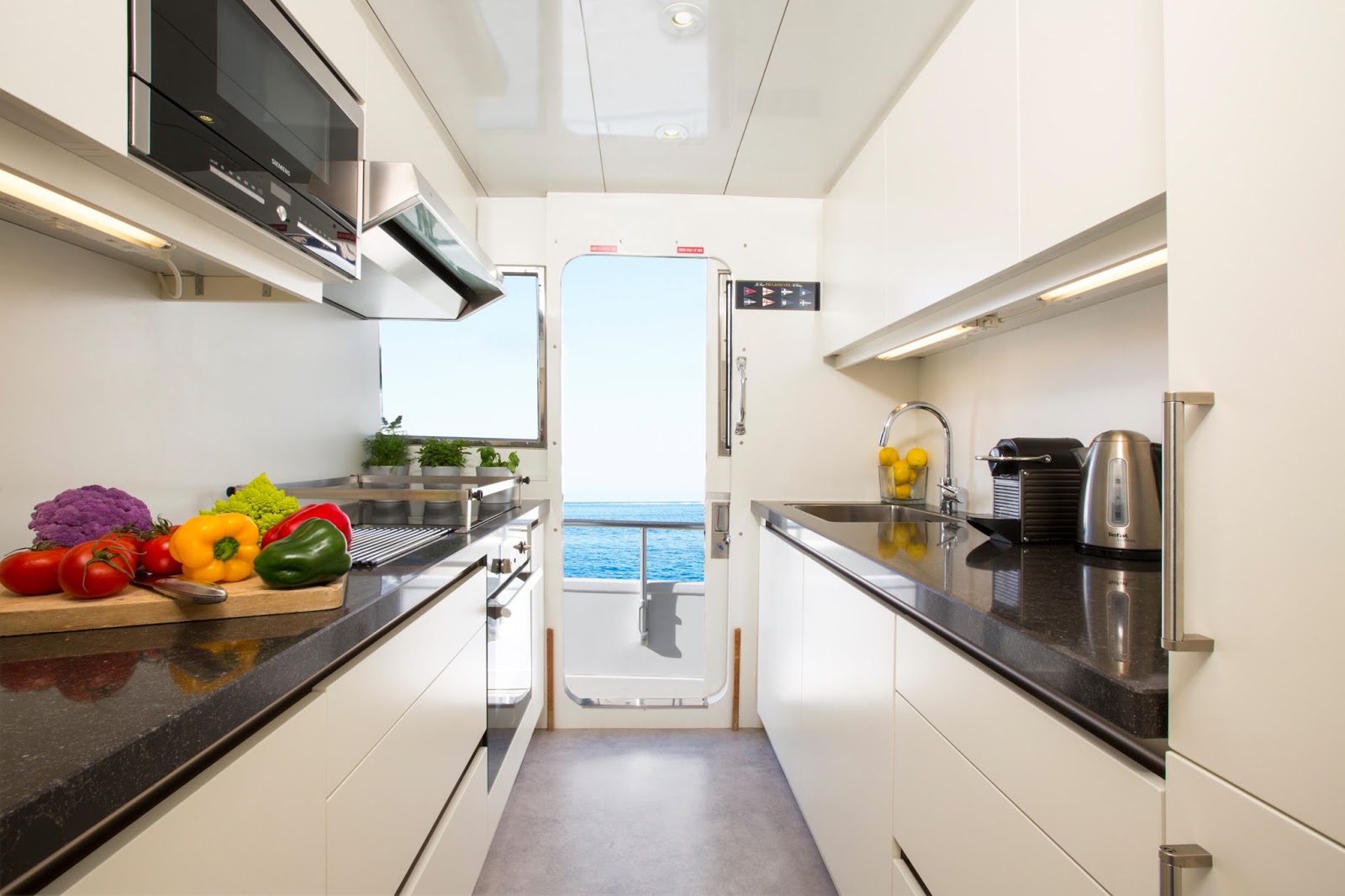 ACE SIX Charter Yacht Galley